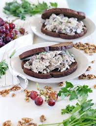 The Best Chicken Salad With Grapes And Walnuts Bowl Of Delicious