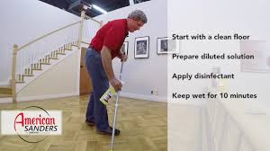 disinfecting hardwood floors you