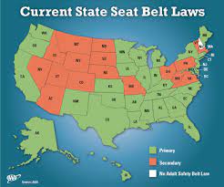 aaa state seat belt law map aaa exchange