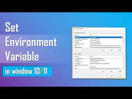 set environment variables in windows 10