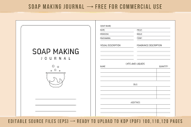 soap making journal kdp interior