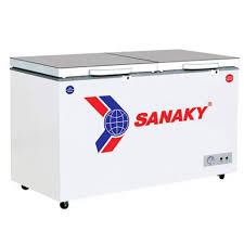Tủ đông /mát Sanaky VH 2599W2K xám /2599W2KD xanh 195 lít, dàn lạnh đồng,  mặt kính cường lực