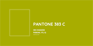 about pantone 383 c color color codes