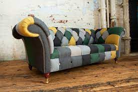 York Patchwork Chesterfield Sofa