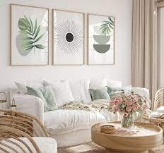 Sage Green Wall Prints Boho Wall Art