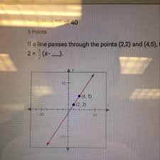 If A Line Passes Through The Points 2