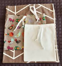 reusable fabric gift bags set of 3 felt