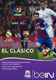 March's liga clash was the 244th competitive clasico, though madrid and barca have met another 34 barca's recent period of dominance has seen them overtake their rivals in terms of their respective trophy cabinets, though madrid remain well ahead in. El Clasico Real Madrid Vs Fc Barcelona Now Showing Book Tickets Vox Cinemas Uae