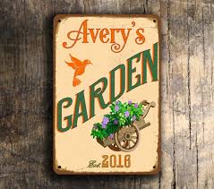 Personalized Garden Sign Classic