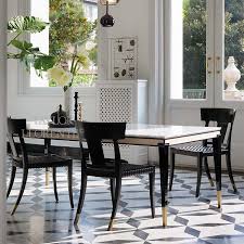 luxury black lacquered dining table