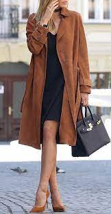 Trendy Fall Outfit Idea Brown Coat Plus