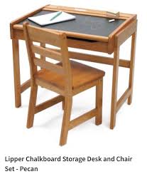 Funky style for a set of children's playroom furniture, consisting of a small wooden desk and a matching chair. Pin By Liz S On Mckinley Kids Bedrooms Desk And Chair Set Chalkboard Desk Childrens Desk