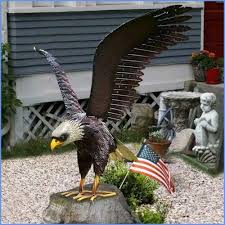 Bald Eagle Statue Outdoor Garden