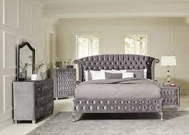 Shop wayfair for the best coaster furniture bedroom set. Coaster Furniture Deanna 4 Piece Upholstered Platform Bedroom Set In Grey