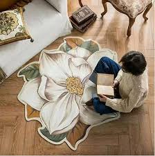 flower carpet trendy flower shaped rug