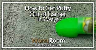 how to get putty out of carpet in 5