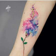 Our temporary tattoos apply easily and last for up to 5 days! Vintage Flower Watercolor Flower Tattoo Novocom Top