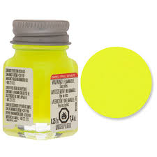 Fluorescent Yellow Testors Enamel Paint