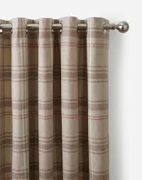 highland check lined curtains premier man