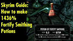 fortify smithing potions