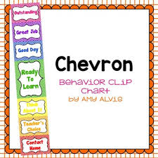 Behavior Clip Chart Behavior Management Chevron 3