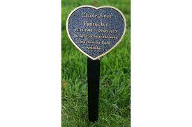 Bronze Metal Plaques With Stakes