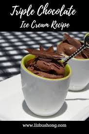how to make triple chocolate ice cream