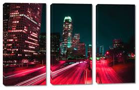 Los Angeles City Skyline Canvas Print 3