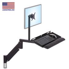 Workstation Monitor Arm Keyboard Tray