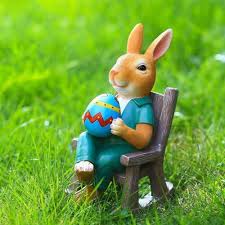 Egg Rabbit Hare Sculpture Animals