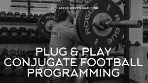 plug play conjugate football programming
