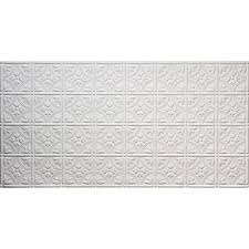 With such a dull range of drop panels to choose from, of course not. Global Specialty Products Dimensions 2 Ft X 4 Ft Glue Up Tin Ceiling Tile In Matte White 209 50 The Home Depot