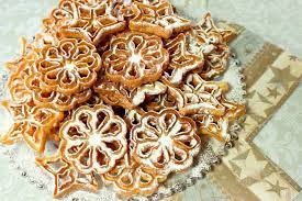 fried rosette snowflake cookies recipe