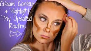 how to highlight and contour with cream