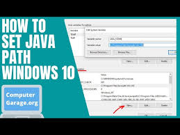 how to set java path in windows 10 the