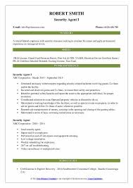 Maybe you would like to learn more about one of these? Security Agent Resume Samples Qwikresume
