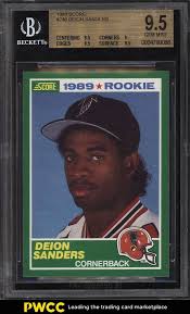 I'm not a baseball guy so it's a fantastic #mlb moment.that's what kids dream about but because i live in #toronto it had really nothing to do with me. 1989 Score Football Deion Sanders Rookie Rc 246 Bgs 9 5 Gem Mint Pwcc Football Cards Cards Football Trading Cards