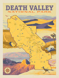 Full of nature and history, there are endless activities in the park. Death Valley National Park Map