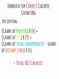 how to correctly count calories