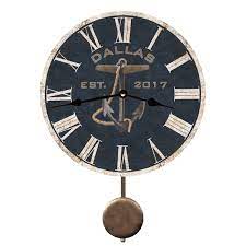 Personalized Anchor Pendulum Wall Clock