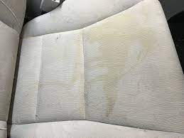 remove a coffee stain from a car seat