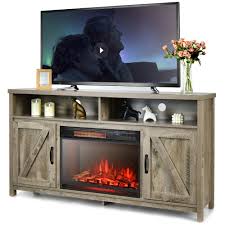 Gymax 59 Fireplace Tv Stand W 25
