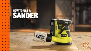 how to use a sander the