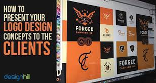 your logo design concepts to the clients