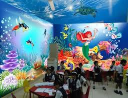 Nursery School Wall Painting Ideas