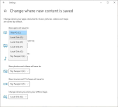 default save location in windows 10