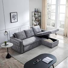 3 seats reversible sectional sofa bed