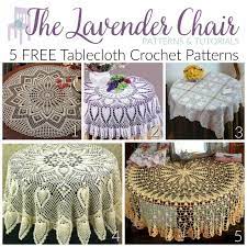 5 free tablecloth crochet patterns