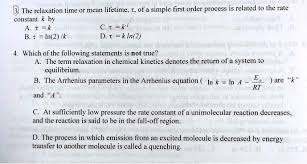 Term Relaxation In Chemical Kinetics