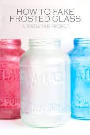 Well, here is your solution… cheap glassware, a little paint, plus fancy frosted glass finish and tada, you have a perfectly personalized glass jar… great for any occasion! How To Fake Frosted Glass Tried True Creative
